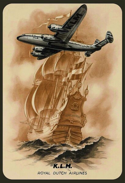 KLM Lockheed Constellation Flying Dutchman Vintage metal poster metal sign AV0005