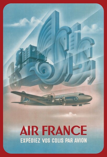 Air France Cargo - Expediez Vos Colis Par Avion Vintage metal poster metal sign AV0014