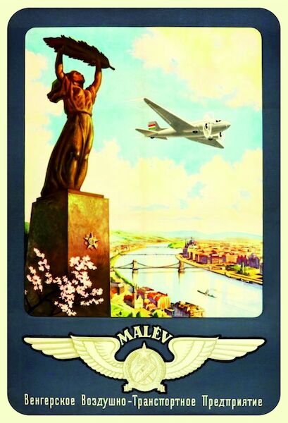 Malev Lisunov Li2 Vintage metal poster metal sign AV0036