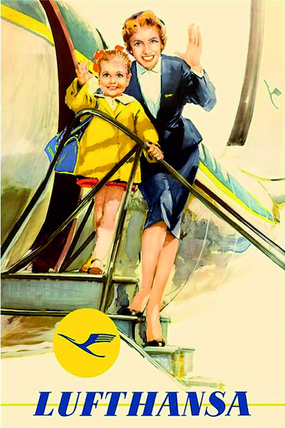 Lufthansa Retro metal poster metal sign AV0062