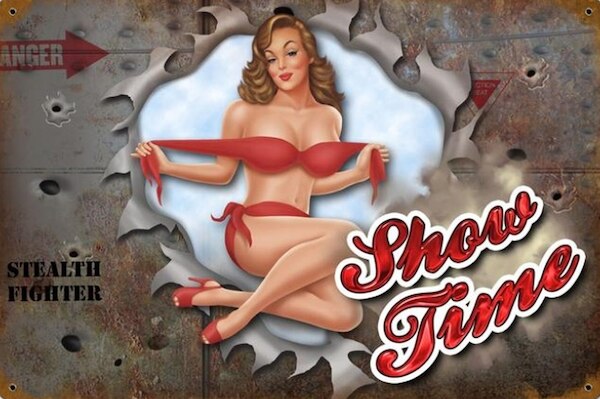 Show Time - pin up metal poster metal sign AV0065