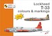 Lockheed T33 Thunderbird colours and markings + decals MKD32008