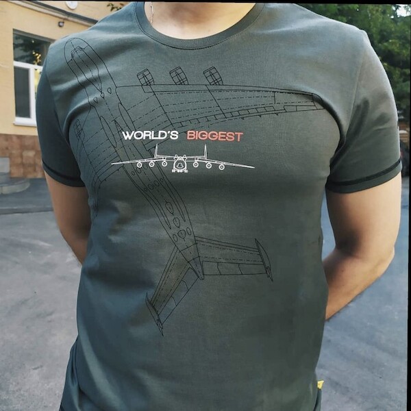 T-Shirt Antonov AN-225 Mriya 'World's Biggest' Medium AN-225 M