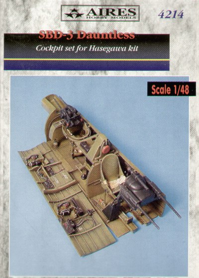 SBD-3 Dauntless cockpit detal set (Hasegawa) 4214