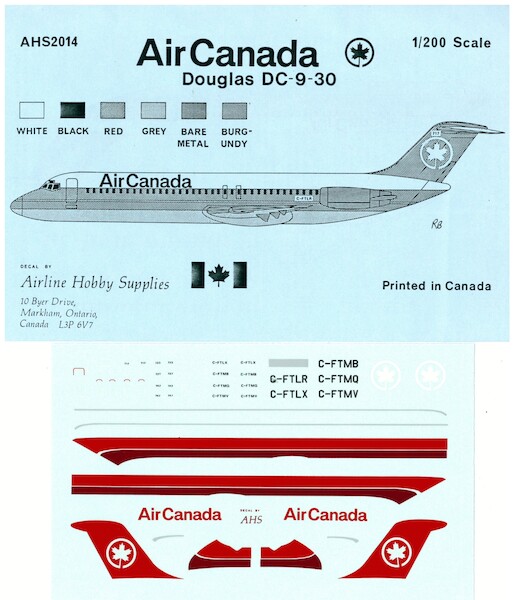 Douglas DC9-30 (Air Canada)  AHS2014