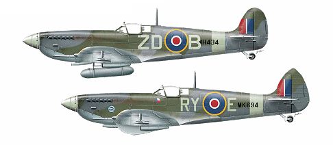 Supermarine Spitfire MKIXc "Czechoslovakians in RAF"  CMR72-227