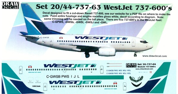 Boeing 737-600 (WestJet) 20-737-64