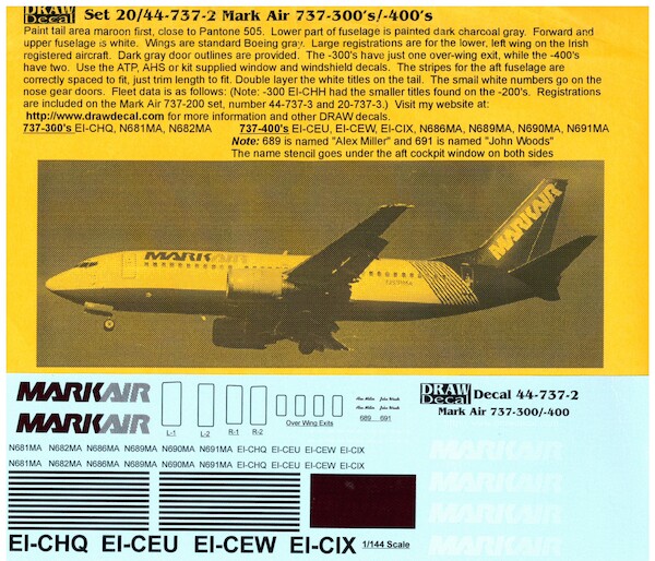 Boeing 737-300/400 (MarkAir)  44-737-2