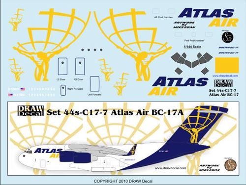 C17 Globemaster (Flights of Fancy BC17 Atlas Air )  44-C17-7