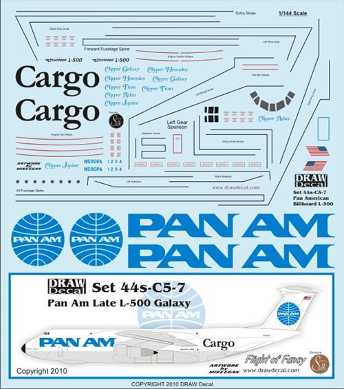 C5A Galaxy (Flights of Fancy L500 PanAm Billboard) 44-C5-7