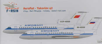 Yakovlev Yak 42 (Aeroflot) FR14036