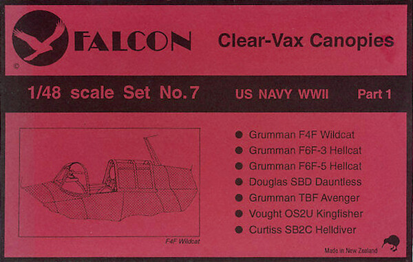 US Navy WW2 Clearvax Canopies VAX07