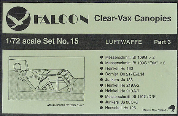 Luftwaffe Prt4 ME109,He162,Do217,Ju188,He219,ME110 VAX15