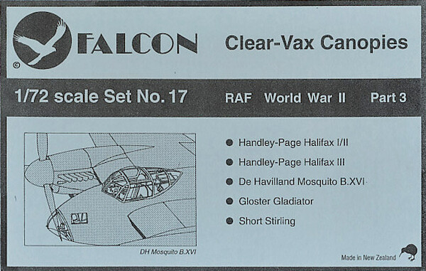 RAF WW2 (Halifax Mk1-3, Mosquito B16,Gladiator,Stirling) VAX17