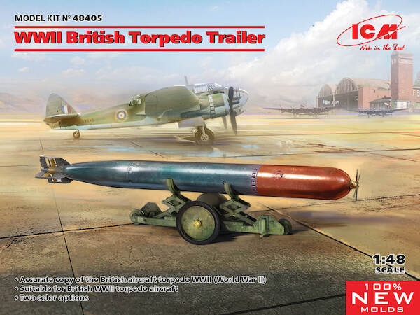 WW British Torpedo trailer with Torpedo 48405