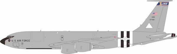 Boeing KC135R Stratotanker USAF 63-7981 Illinois ANG Refuelling boom underneath missing  IF135USA7981BOOM