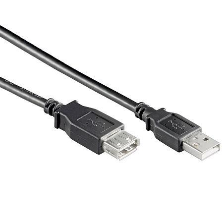 USB 2.0 Verlengkabel USB A - USB A  2.0m  VLCT60010B20