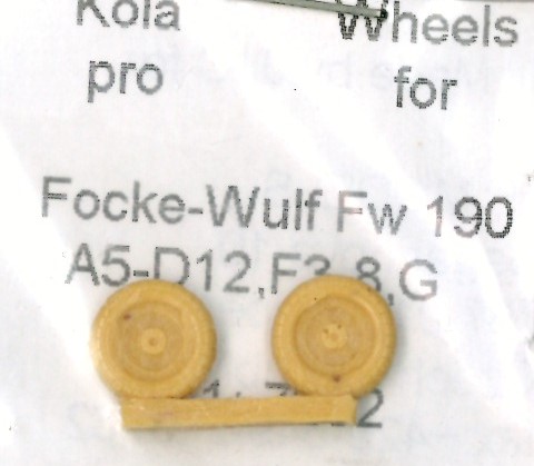 Wheels for Focke Wulf FW190A5-D-12/F-8/G 1:7202