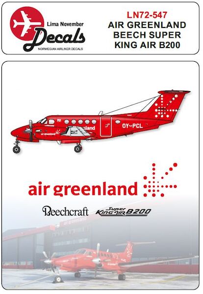 Beech 200 Kingair (Air Greenland new cs. Including masks) LN72-547