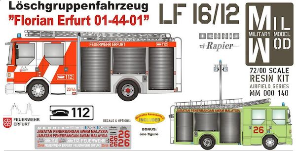 Dennis Sabre LF16/12 Florian Erfurt 01-44-01 (Feuerwehr Erfurt, Malaysian Fire Brigade) MM000-140
