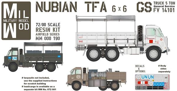 Nubian TFA 6x6 5 ton General Service truck (UN, RAF and Royal Bahrain AF) MM000-190