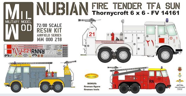 Nubian TFA 6x6 5 ton Thorneycroft Fire tender (Royal Navy, RAF and Royal Bahrain AF) MM000-218