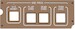 B747 Ground proximity warning system panel. P74B5