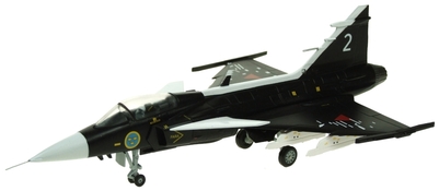Saab JAS39 Gripen Swedish Air Force, Museum Black, 2, broken and missing parts , see pictures AV7243004-dam