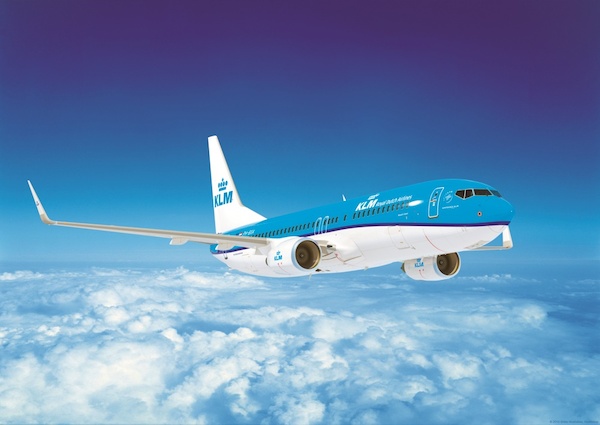 KLM Boeing 737-800 in flight Poster POS-KL737-800