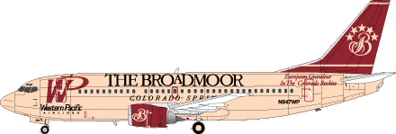 Boeing 737-300 (Western Pacific - The Broadmoor Logo Jet)  SKD20-31