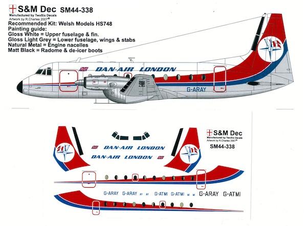 Hawker Siddeley HS748 (Dan-Air)  sm44-338