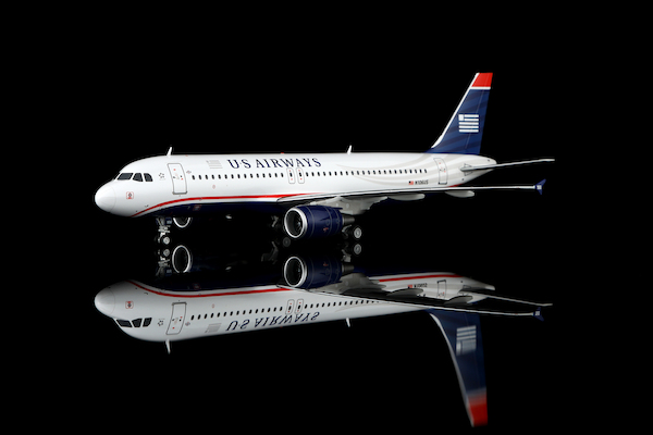 Airbus A320 US Airways "Sully" N106US Flaps Down (one flapfairing detached on each wing)  L2236FDFLAP
