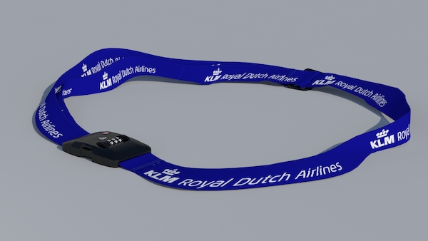 Luggage strap with TSA lock - KLM Royal Dutch Airlines LUG-KLM ORG