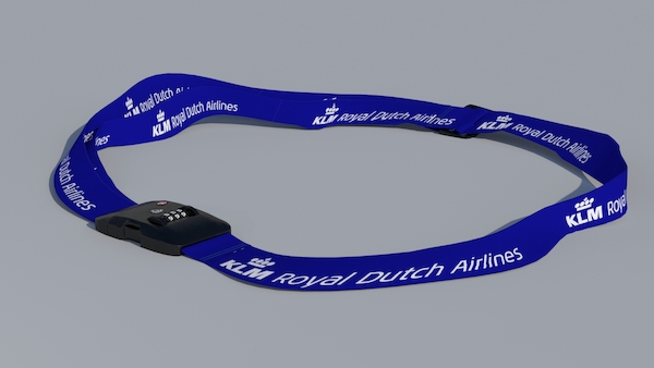 Luggage strap with TSA lock - KLM Royal Dutch Airlines  LUG-KLM ORG