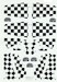 32-016 P51 Checker tails (Black on Clear) MD32-0016