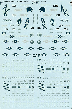 72-494 (C)F18A Hornet (409sq CAF, VFA132, VFA131)  72-494