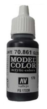 Vallejo val192 Vallejo Model Color Glossy Black (FS17038)